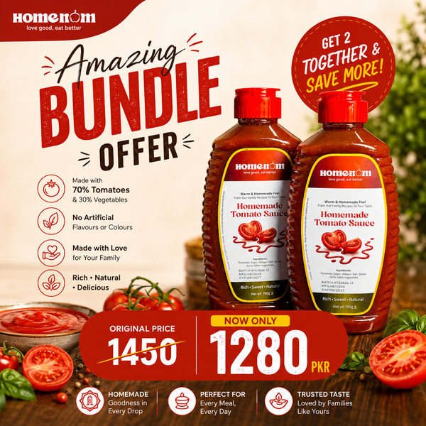 Amazing Bundle Offer - Homemade two Tomato Ketchups together - 1.6kg