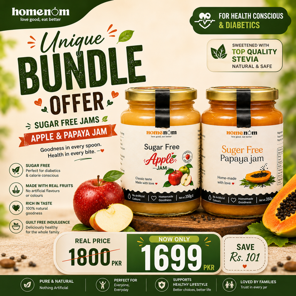 Sugar Free Apple and Papaya Jams | 860g