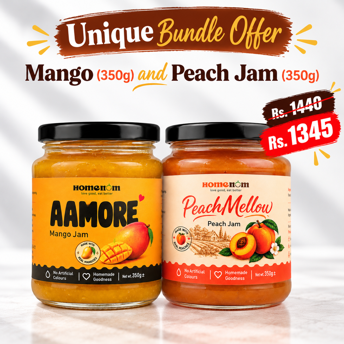 Mango and Peach Jam | 700g