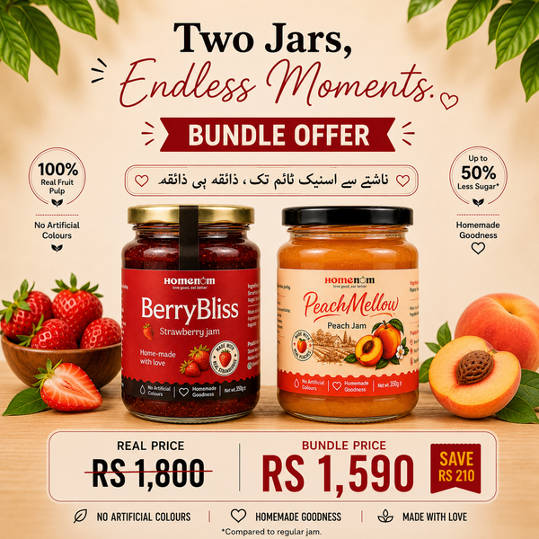 BUndle Offer - Strawberry and Peach jams | 860g